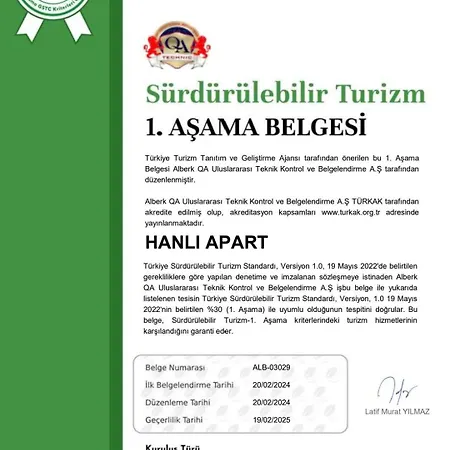 Appart hôtel Hanli Muğla